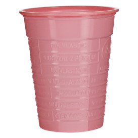 Kubki Plastikowe PS Różowe 200ml Ø7cm (50 Sztuk)