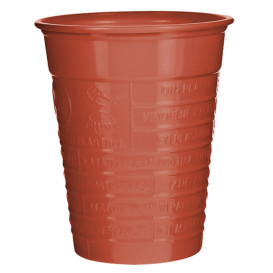 Kubki Plastikowe PS Czerwerne 200ml Ø7cm (50 Sztuk)