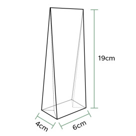 Torby Polipropylen Kwadrat 6x19+4cm G160 (100 Sztuk)