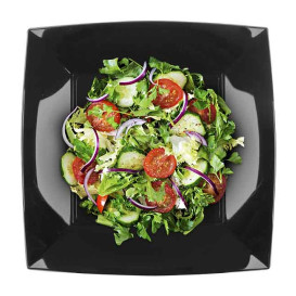 Talerz Twardy Wielokrotnego Użytku Płaski Czarni "Nice" PP 23cm (300 Sztuk)