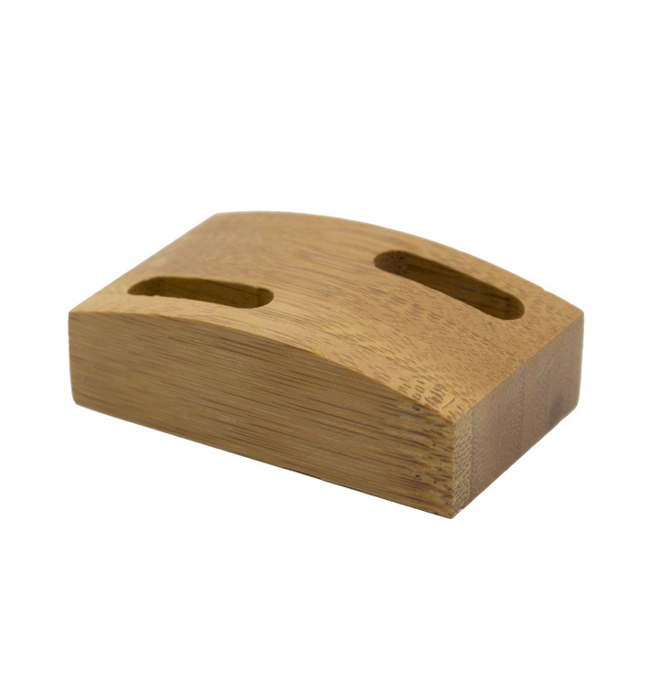 Stojak Bambusowy na Szpikulce do Mięsa 6x3,5cm (10 Sztuk) Stojak Bambusowy na Szpikulce do Mięsa 6x3,5cm (10 Sztuk)