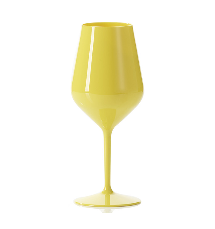 Kieliszki Użytku na Wino Wielokrotnego Tritan Żółty 470ml (1 Szt) Kieliszki Użytku na Wino Wielokrotnego Tritan Żółty 470ml (1 Szt)