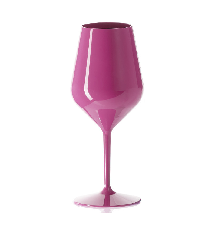 Kieliszki Użytku na Wino Wielokrotnego Tritan Różowy 470ml (6 Sztuk) Kieliszki Użytku na Wino Wielokrotnego Tritan Różowy 470ml (6 Sztuk)