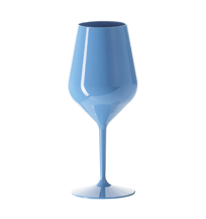 Kieliszki Użytku na Wino Wielokrotnego Tritan Niebieski 470ml (6 Sztuk) Kieliszki Użytku na Wino Wielokrotnego Tritan Niebieski 470ml (6 Sztuk)
