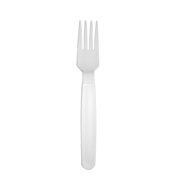 Widełki Wielokrotnego użytku Trwały PP Białe 18,5cm (6 Sztuk) Widełki Wielokrotnego użytku Trwały PP Białe 18,5cm (6 Sztuk)