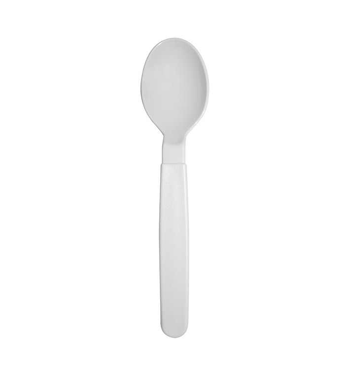 Łyżka Wielokrotnego użytku Trwały PP Białe 18,5cm (6 Sztuk) Łyżka Wielokrotnego użytku Trwały PP Białe 18,5cm (6 Sztuk)