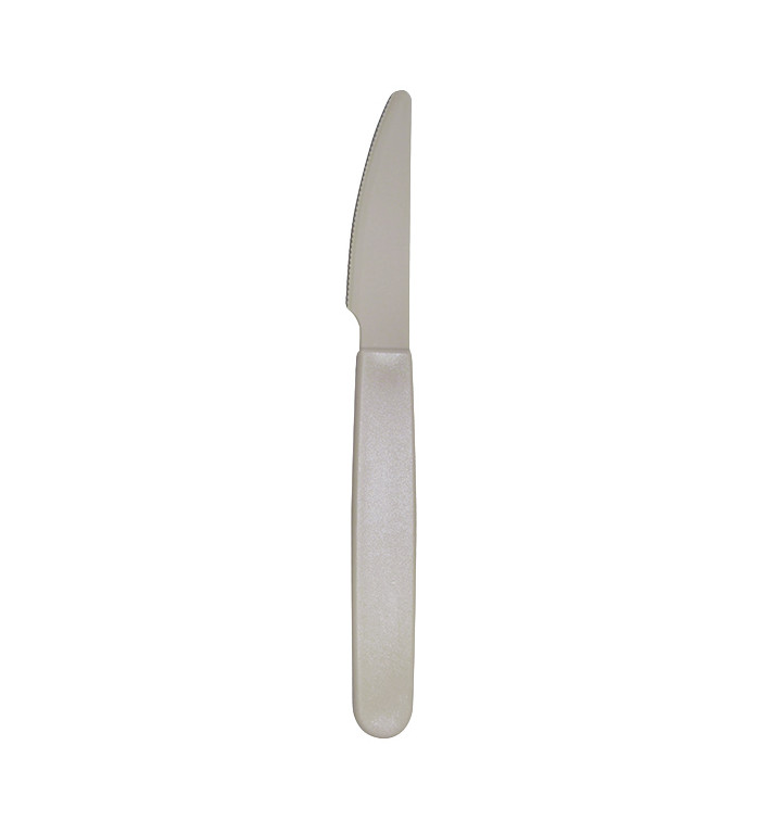Nóż Wielokrotnego użytku Trwały PP Szary 18,5cm (180 Sztuk) Nóż Wielokrotnego użytku Trwały PP Szary 18,5cm (180 Sztuk)
