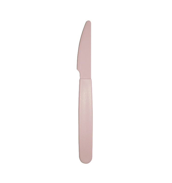 Nóż Wielokrotnego użytku Trwały PP Różowy 18,5cm (180 Sztuk) Nóż Wielokrotnego użytku Trwały PP Różowy 18,5cm (180 Sztuk)