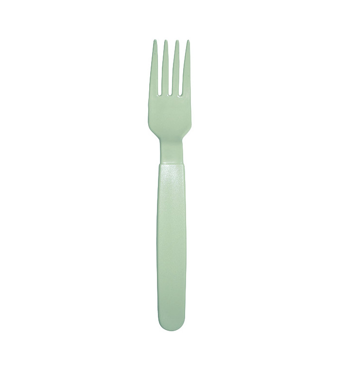 Widełki Wielokrotnego użytku Trwały PP Zielony 18,5cm (180 Sztuk) Widełki Wielokrotnego użytku Trwały PP Zielony 18,5cm (180 Sztuk)