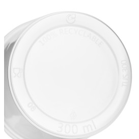 Miski Plastikowe Przezroczyste 300ml Ø10,5cm (100 Sztuk)