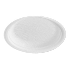 Talerz Trzciny Cukrowej Białe Ø15,5cm (50 Sztuk)