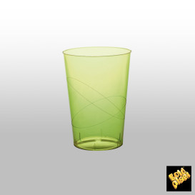 Kubek krystaliczny PS "Moon" Zielony Limonka Przezroczyste 230ml (1.000 Sztuk)