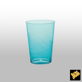 Kubek krystaliczny PS "Moon" Turkusowe Przezroczyste 230ml (50 Sztuk)