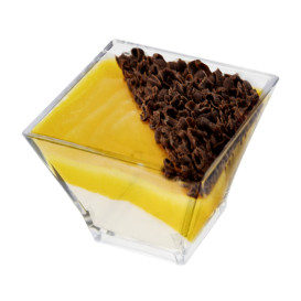 Miska Degustacyjna Snackholder Durable SAN "Pagoda" Przezroczysta 88ml (96 Sztuk)