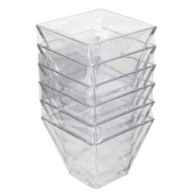 Miska Degustacyjna Snackholder Durable SAN "Pagoda" Przezroczysta 88ml (96 Sztuk)