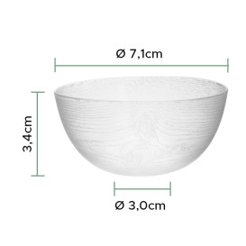 Miskę Degustacji Wielokrotnego Użytku PS "Cortex" Clear 90ml (500 Units)