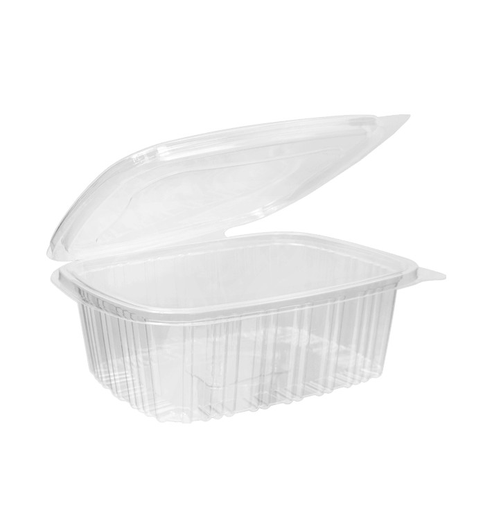 Miski z Pokrywką na Zawiasie OPS 1.000ml (50 Sztuk) Miski z Pokrywką na Zawiasie OPS 1.000ml (50 Sztuk)