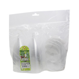 Kieliszki Plastikowe Wino na Podstawie Białe 200ml 2P (400 Sztuk)