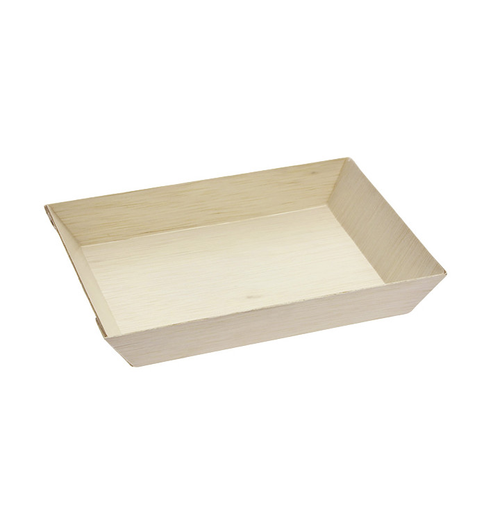 Tacki Drewniane 13x6,5x2cm 125ml (25 Sztuk) Tacki Drewniane 13x6,5x2cm 125ml (25 Sztuk)