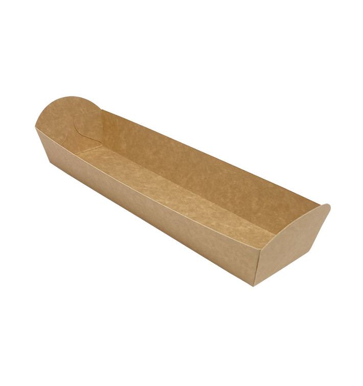 Podkładka pod Zapiekankę Kraft 500ml 24,8x6cm (500 Uds) Podkładka pod Zapiekankę Kraft 500ml 24,8x6cm (500 Uds)