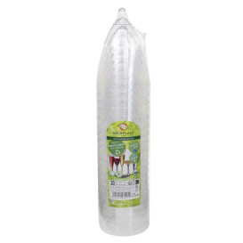 Kieliszki Plastikowe Wino na Podstawie Białe 180ml 2P (20 Sztuk)