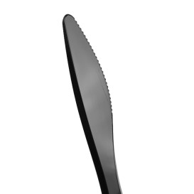 Nóż Plastikowi Luxuri Czarni 175 mm (100 Sztuk)