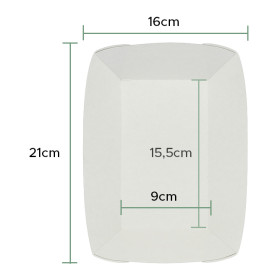 Tacki Łódki Papierowe 780ml Kraft 15,5x9x5,5cm (450 Sztuk)
