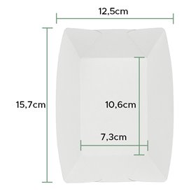 Tacki Łódki Papierowe 350ml Kraft 10,6x7,3x4,5cm (25 Sztuk)