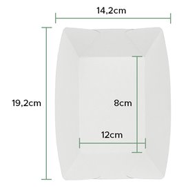 Tacki Łódki Papierowe 525ml Kraft 12,2x8x5,5cm (600 Sztuk)