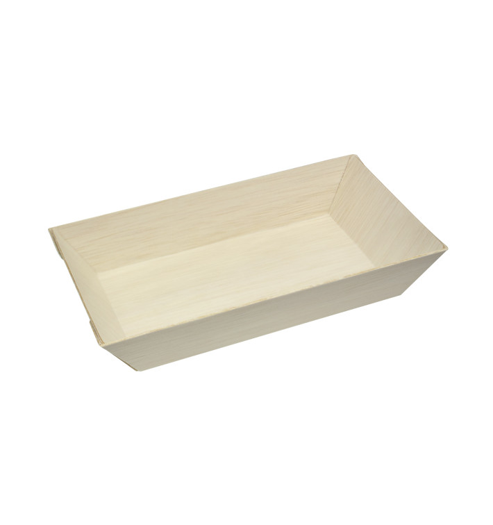 Tacki Drewniane 15,5x8,5x2,8cm 250ml (100 Sztuk) Tacki Drewniane 15,5x8,5x2,8cm 250ml (100 Sztuk)