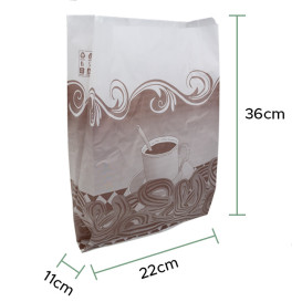 Torby na Churros Tłuszczoodporny 22+11x36cm (250 Sztuk)