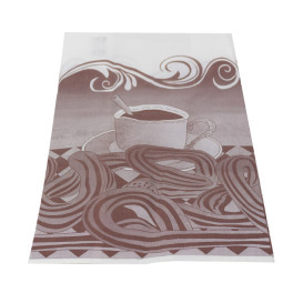 Torby na Churros Tłuszczoodporny 22+11x36cm (250 Sztuk)