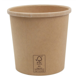 Słoik kartonowy Kraft 16Oz/450ml Ø10,0cm (50 Sztuk)