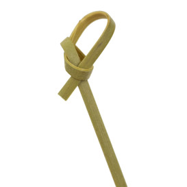 Patyczki Bambusowe do Przekąsek "Knot" 7cm w pudełku (100 Sztuk)