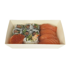 Fingerfood-Miseczka Drewniana "Łódka" 410ml 19,5x8,5cm (12 Sztuk)