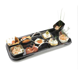 Tacki Plastikowe Prostokątny Marmur 35X16 cm (5 Sztuk)