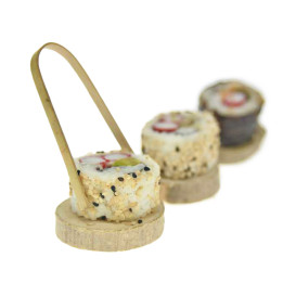 Szczypce Kuchenne Bambusowe Gastronomiczne 9cm (100 Sztuk)
