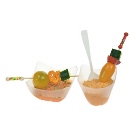 Szpikulce do Mięsa Bambusowe Dekoracje Żółty i Czerwony 12cm (1.200 Sztuk)