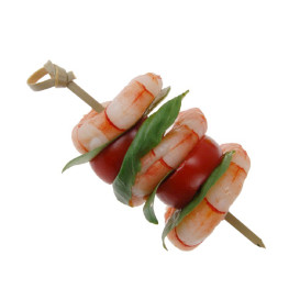 Naturalny Patyczki Bambusowe do Przekąsek "Knot" 12cm (10.000 Sztuk)
