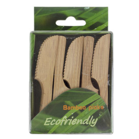 Mały Nóż Bambusowy 9cm w pudełku (100 Sztuk)