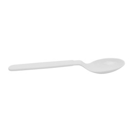 Łyżka Wielokrotnego użytku Durable Mineral PP Białe 18,5cm (6 Sztuk)