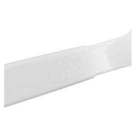 Łyżka Wielokrotnego użytku Durable Mineral PP Białe 18,5cm (6 Sztuk)