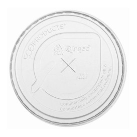 Biodegradowalne Wieczko PLA z Krzyżykiem do Kubka Ø7cm (1.000 Sztuk)