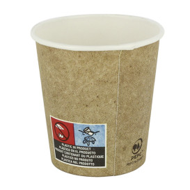 Kubki Papierowe 4Oz/120ml Kraft Ø6,2cm (80 Sztuk)