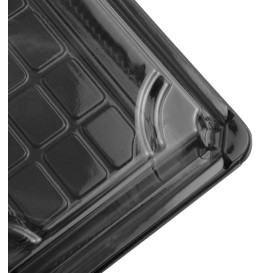 Sushi Tray and Lid PLA Black 15,0x23,0 cm (100 Units)