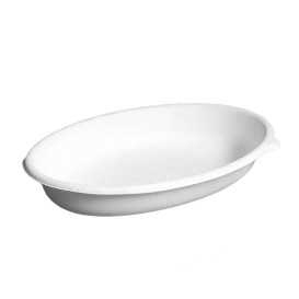Pojemniki Ekologiczne Oval Białe 940ml (300 Sztuk)