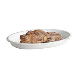 Pojemniki Ekologiczne Oval Białe 710ml (50 Sztuk)