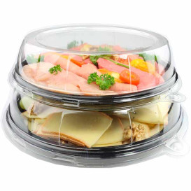 Talerz Plastikowe Okrągłe Marmur 23 cm (250 Sztuk)