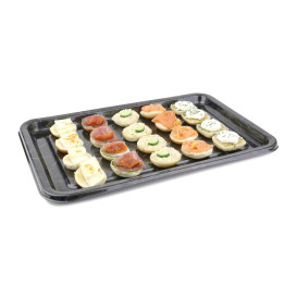 Tacki Plastikowe Prostokątny Marmur 55x37 cm (5 Sztuk)