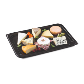 Tacki Plastikowe Prostokątny Czarni 46x30 cm (10 Sztuk)